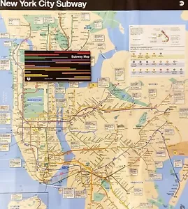 Official MTA NYC New York Subway Train Map THE MAP Full Size 23"x32" (2024) - Picture 1 of 6