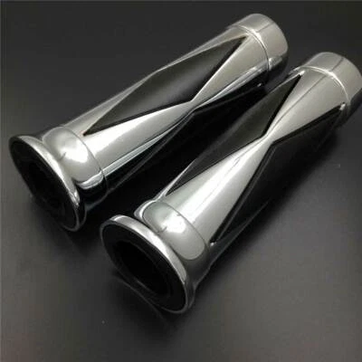 Empuñadura de manillar lisa cromada de 1" para Honda Shadow Magna VTX1300 VTX1800 1987-2012 Foto 1 de 4