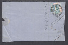 Thurn & Taxis Sc 10 used on partial Cover, 4 ring target cancel w/ 29 in center