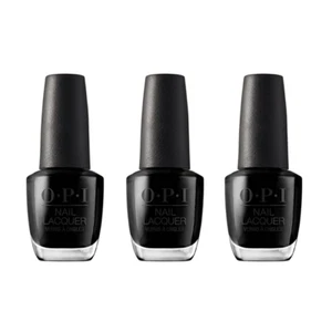 Lot of 3 OPI Nail Polish Black Onyx 0.5 oz Each Brand New Sealed Bottles - Picture 1 of 4