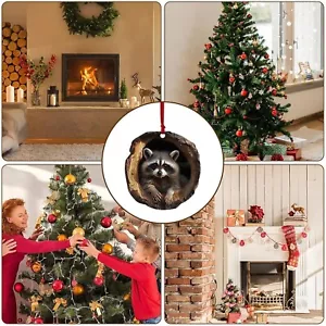 14 Pc Christmas Tree Ornaments Woodland Forest Animals Acrylic Decorations - Picture 1 of 13