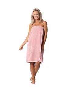 Robe Direct Women’s Terry Cloth Spa and Bath Towel Wrap with Medium Powder - Picture 1 of 8