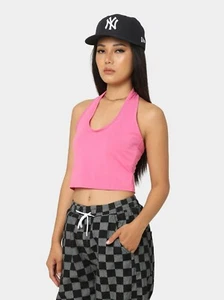 XXIII (TWENTY-THREE) WOMEN'S AUBREE HALTER NECK CROP TOP PINK SIZE 14 NEW + TAGS - Bild 1 von 5