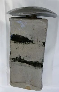 Jarrón de escultura de cerámica firmado por Henry Gernhardt 1965 12 de alto único y fabuloso - Imagen 1 de 8