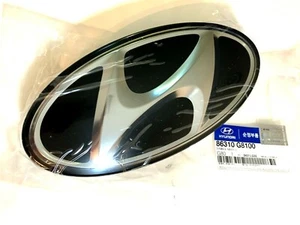 2018 2019 SONATA FRONT GRILLE EMBLEM GENUINE HYUNDAI H LOGO MARK ORNAMENT GRILL - Picture 1 of 3
