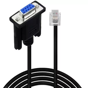Cable de consola serie de red LAN DB9 a RJ11 RJ12 6P6C 1,8 m - Imagen 1 de 6