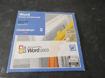 Microsoft Word 2003 Corso utente nozioni su CD-ROM - allegato Gazzetta Sport 3 - Immagine 1 di 3