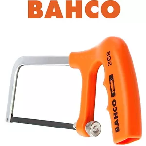 BAHCO Junior Hacksaw 6" 150mm Bi Metal Steel Blade Solid Frame Sandvik Mini 268 - Picture 1 of 4
