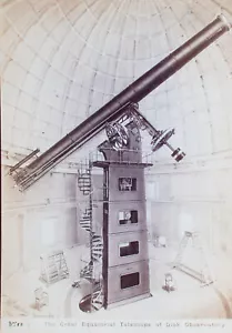 Telescopio de California observatorio Isaiah West Taber reproducción extracto de albúmina 1890 - Imagen 1 de 3