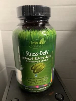 Irwin Naturals Estrés-Defy Equilibrado Relajado Calma Claridad 84 Geles Foto 1 de 3