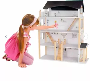 Bambola in legno Estelle bambini oltre 4 piani accessori casa maniera gioco - Foto 1 di 8