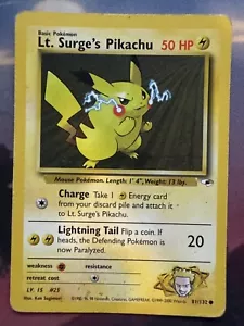 Tenente Surge's Pikachu 081/132 Gym Heroes - Edizione illimitata regolare - Foto 1 di 2