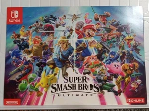 Super Smash Bros Ultimate Marketing Promo Ad Nintendo Switch Display Fold Out - Picture 1 of 10