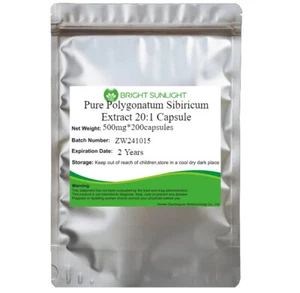 Estratto puro di Polygonatum Sibiricum 20:1 capsula 500mg*200capsule - Foto 1 di 1