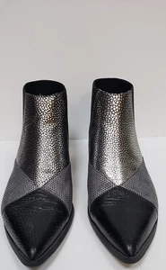 Un United Nude Women's Ankle Bootie Leather Pointy Toe Flat Size 37 Black - Picture 1 of 6