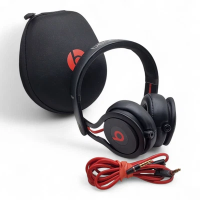 Beats Mixr Wired Headphones Black Red – Mint Condition + Cable & Case DJ - Image 1 of 4