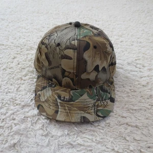 Vintage Camo Hat Cap Snapback 90s Streetwear Hunting Advantage Y2K Outdoor - Picture 1 of 7