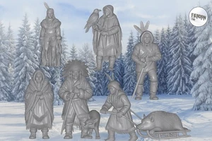 Nativos americanos del norte escala 1:32 NUEVO LANZAMIENTO de MOSTudio - Imagen 1 de 1