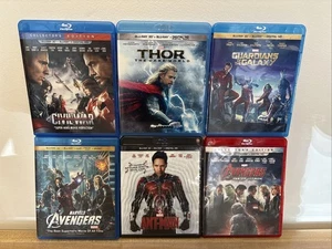 MCU Bluray 3D Lot Of 6 - Avengers, Civil War, Antman, Ultron, Guardians, Thor 2 - Picture 1 of 9