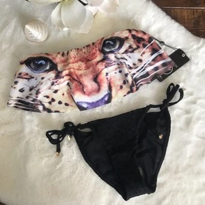 WILDFOX Swim Bikini Set Wildcat Bandeau, XS/S NWT - Picture 1 of 15