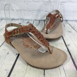 Sandalias Aetrex Mujer Talla 9 Marrón Bohemio Informal Gancho y Lazo Flor Zapatos - Imagen 1 de 16
