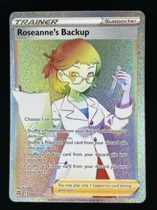 Roseanne's Backup (Secret) 180/172 Swsh09: Brilliant Stars Rainbow Near Mint - Picture 1 of 2