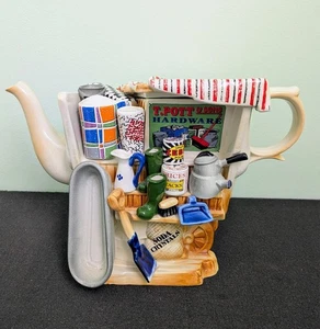 Vintage Paul Cardew Design LARGE Collectable Hardware Market Stall Teapot, 8" - Picture 1 of 14