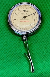 Vintage Pedometer Miles New Haven Clock Co USA Old Walking Distance Travel Meter - Picture 1 of 4
