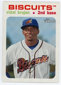 2020 Topps Heritage Minor League Vidal Brujan White Border #115 #/50 Biscuits - Bild 1 von 1