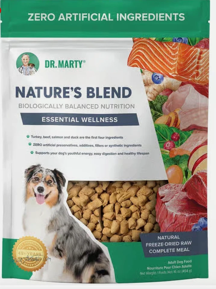 Dr. Marty Nature's Blend Wellness LOWEST PRICE Premium FreezeDried Raw Dog Food