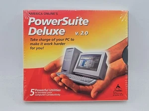 America Online's Powersuite Deluxe V 2.0 Vintage AOL Drivers Utilities - SEALED - Picture 1 of 6