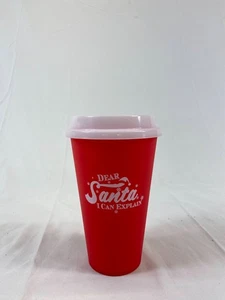 Dear Santa I Can Explain Travel Mugs To Go Coffee 16oz BPA Free - Picture 1 of 5