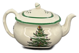 Tetera Spode árbol de Navidad con tapa 5 tazas Inglaterra de colección - Imagen 1 de 7