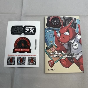 MSI Lucky The Dragon Computer Workshop + Stickers - Picture 1 of 5