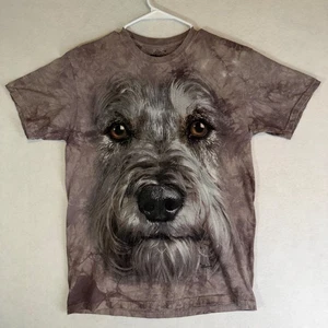 The Mountain Scottish Terrier Hund Tie Dyed braun Allover Print T-Shirt Medium - Bild 1 von 16