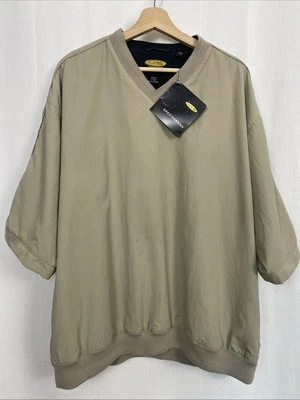 Винтажный пуловер 2002 Greg Norman Reebok Collab PlayDry для гольфа с V-образным вырезом размер L - Изображение 1 из 4