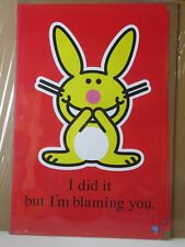 It's Happy Bunny Jim Benton vintage poster Cartoon Character 15564