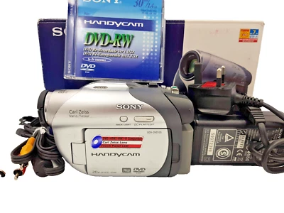 Sony DCR-DVD105E DVD Handycam PAL Camcorder Digital Video DVD-R/RW DVD+RW Vintag - Image 1 of 4