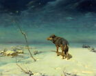Home Deco Lonely wolf Oil painting Wall Picture Art printed on canvas L1443