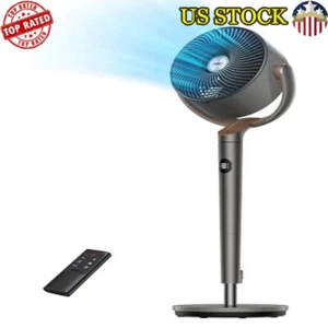 8 Speeds DC Motor 80ft Air Circulator Quiet Pedestal Fan Remote Control New - Picture 1 of 7