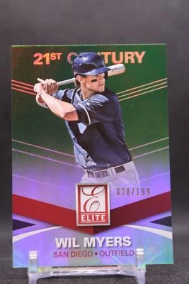 Wil Myers #144 2015 Panini Elite 21st Century Green Padres SN/199 - Image 1 of 2