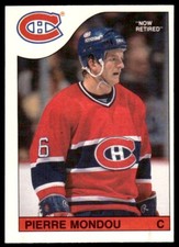 1985-86 O-Pee-Chee Pierre Mondou Montreal Canadiens #211
