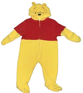 Infant Baby Winnie the Pooh Hooded Romper 1 Piece 3-6 months Halloween Costume - Picture 1 of 4