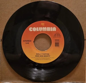 Dolly Parton - High and Mighty / Romeo Record Vinyl 45 Single - Columbia - Picture 1 of 3
