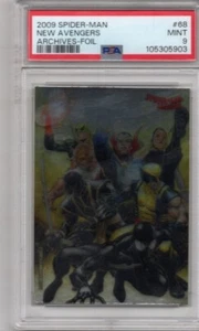 2009 MARVEL RITTENHOUSE BLACK SUIT SPIDER MAN ARCHIVES WOLVERINE FOIL CARD PSA 9 - Picture 1 of 1
