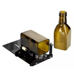 Máquina cortadora de botellas de vidrio rápida precisión hágalo usted mismo kit de herramientas de corte metal negro - Imagen 1 de 12