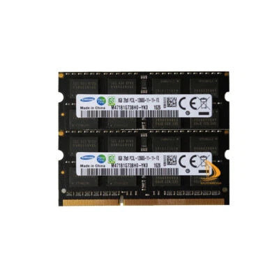 16GB Samsung 2x 8GB 2RX8 DDR3 1600MHz PC3L-12800S SODIMM Laptop RAM Memory,1.35V - Image 1 of 4