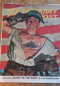 Tank Tattoo SAMSTAG ABEND POST 22" mal 28" Poster 8. November 1941 - Howard Scott  - Bild 1 von 10