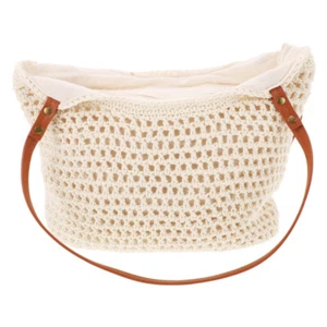 Cotton Thread Braided Bag Oversized Tote Aesthetic Beach Travel Bride - Picture 1 of 12