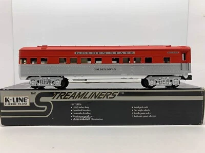 O K-Line K4532-0479 Streamliners Passenger Car Train Golden Divan Rock Island. - Image 1 of 4